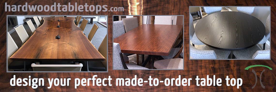 your perfect made to order solid wood table top or dining table