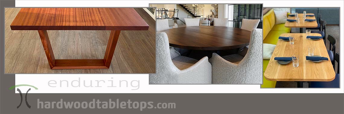 Enduring quality solid wood made to order tables & tops
