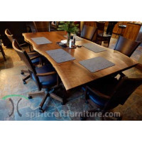 Quick Ship Live Edge Black Walnut Dining and Conference Table Configurator - Fabricate your Solid Wood Table