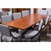 Bubinga Wide Plank Dining Table with Custom Base - Made in the USA - Free Shipping