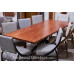 Custom Wide Plank Solid Wood Dining and Conference Table Builder with Leg and Hardwood Options