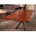 Bubinga Wide Plank Dining Table with Custom Base - Made in the USA - Free Shipping