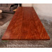 Bubinga Wide Plank Dining Table with Custom Base - Made in the USA - Free Shipping