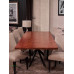 Bubinga Wide Plank Dining Table with Custom Base - Made in the USA - Free Shipping