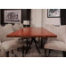 Bubinga Wide Plank Dining Table with Custom Base - Made in the USA - Free Shipping