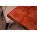 Bubinga Wide Plank Dining Table with Custom Base - Made in the USA - Free Shipping