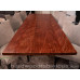 Bubinga Wide Plank Dining Table with Custom Base - Made in the USA - Free Shipping