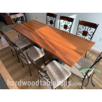 Custom Wide Plank Solid Wood Dining and Conference Table Builder with Leg and Hardwood Options