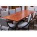 Bubinga Wide Plank Dining Table with Custom Base - Made in the USA - Free Shipping