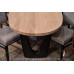 Oval White Oak Dining Table with Custom Legs - Made in the USA - Free Shipping
