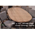 Oval White Oak Dining Table with Custom Legs - Made in the USA - Free Shipping