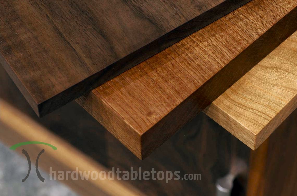 Design you perfect custom made solid wood table-tops or complete table - customize your wood type, dimensions and thickness and shop on-line